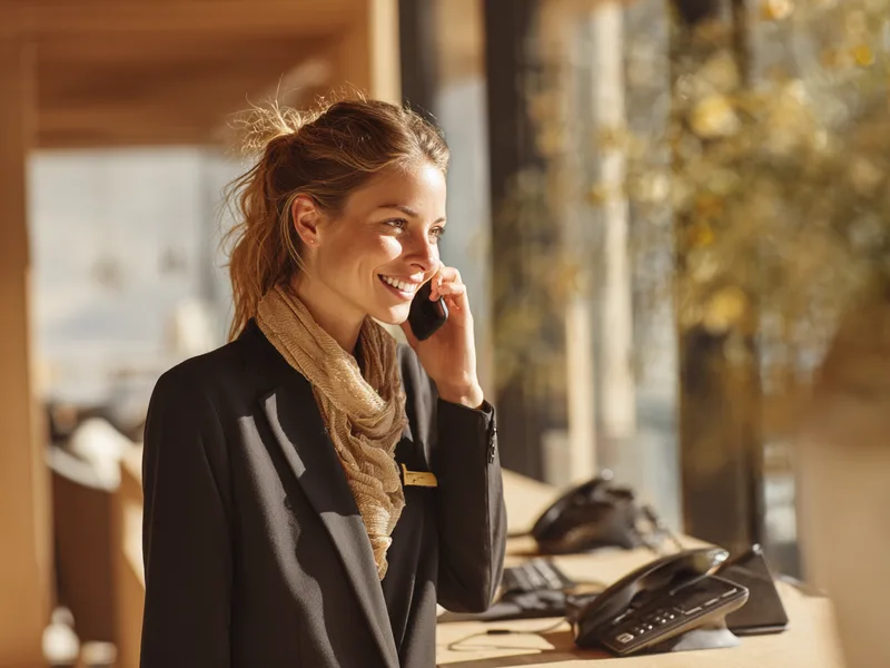 Telefonische Gästebetreuung am Front Office